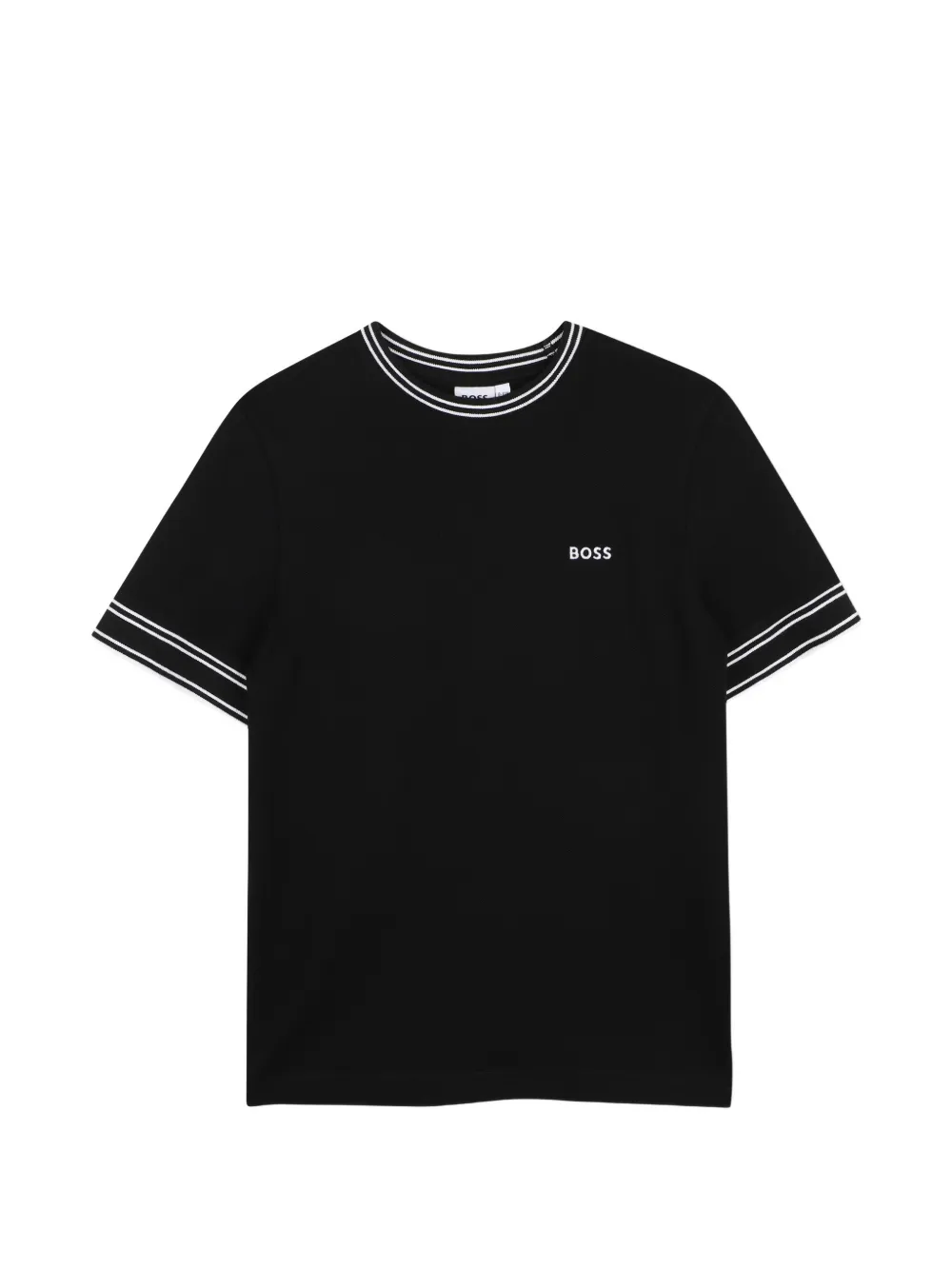 BOSS Kidswear T-shirt con motivo a righe - Nero