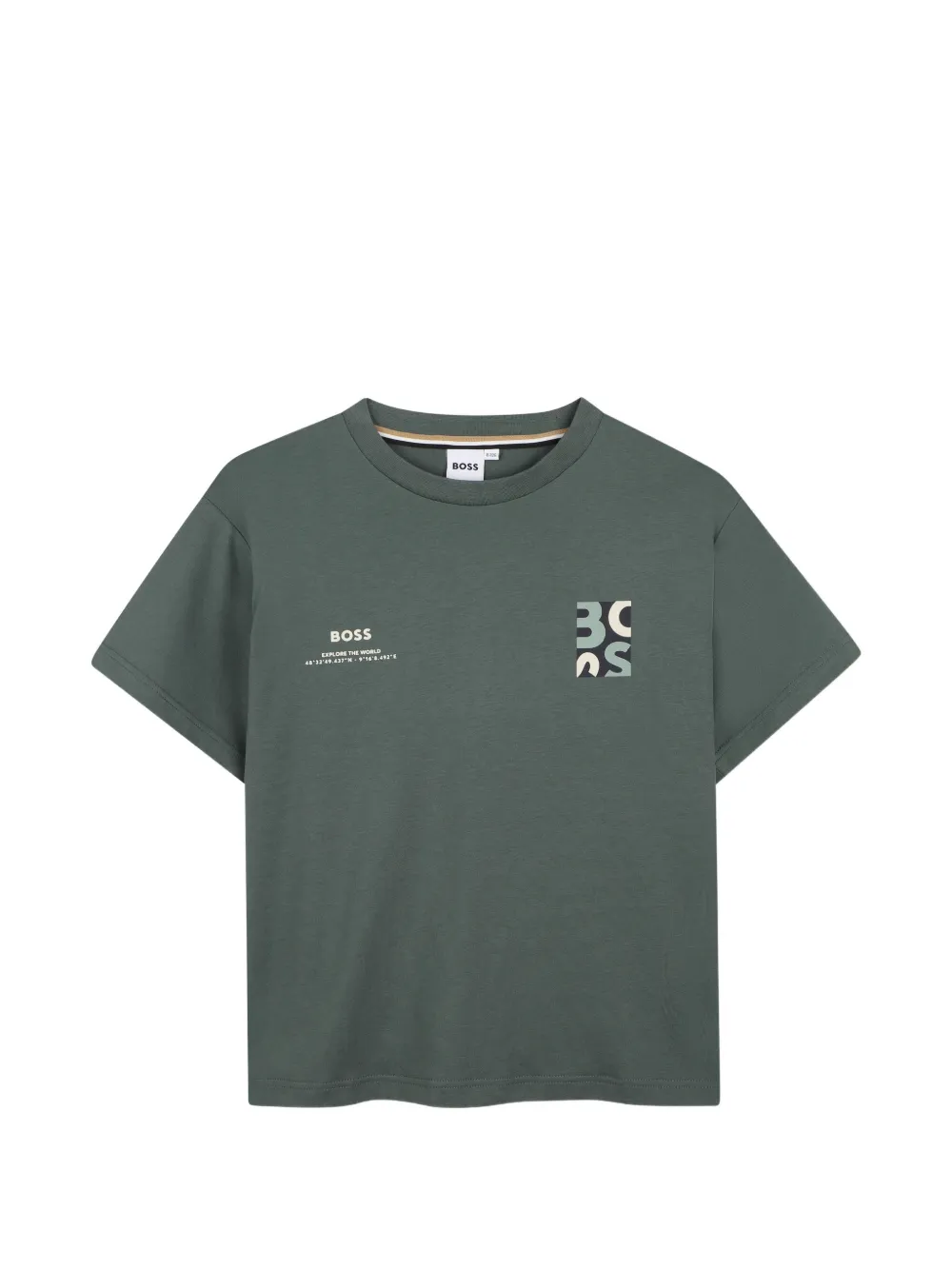 BOSS Kidswear T-shirt con logo - Verde