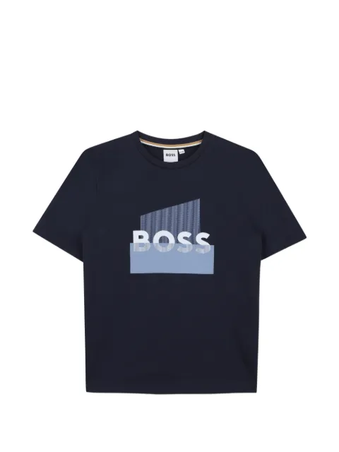 BOSS Kidswear playera con estampado gráfico