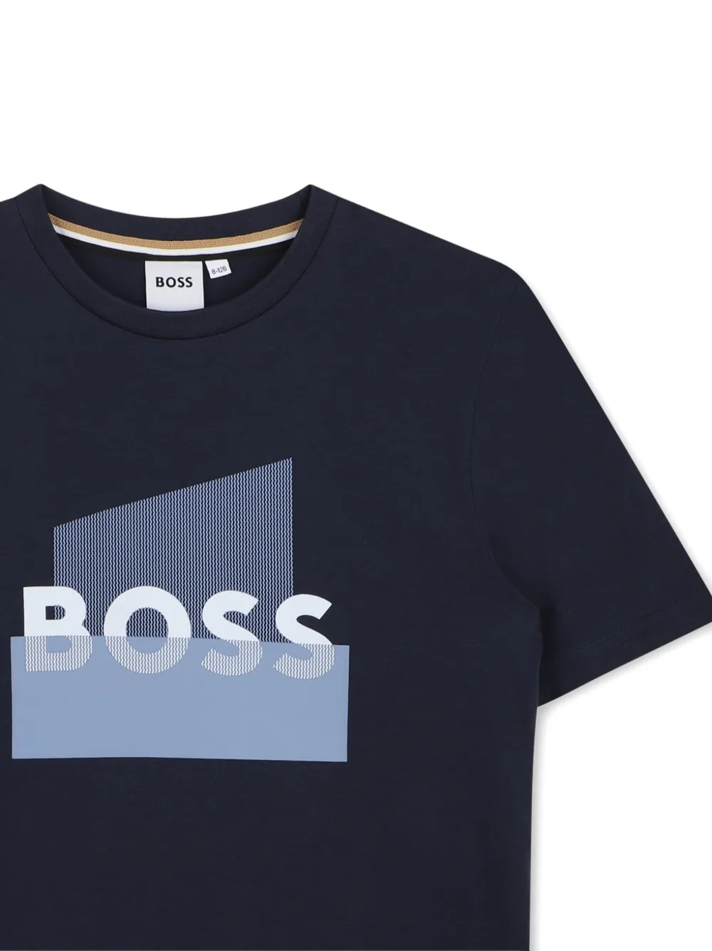  Boss Kidswear Graphic-print T-shirt - Blue 