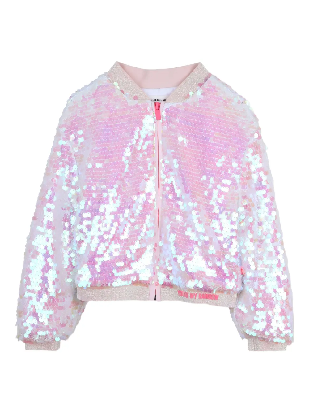 Billieblush Paillettenverzierte Jacke mit Reißverschluss - Rosa