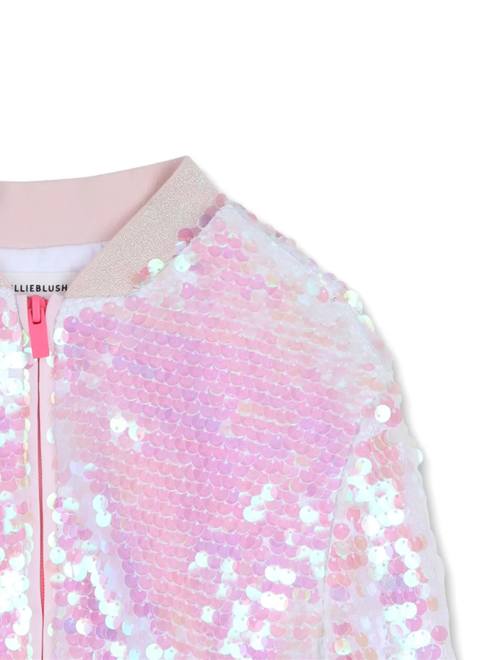  Billieblush Sequin-embellishment Zip-fastening Jacket - Pink 