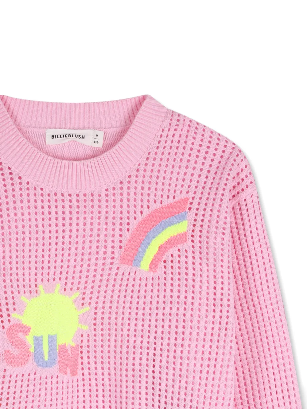  Billieblush Appliqué Sweater - Pink 
