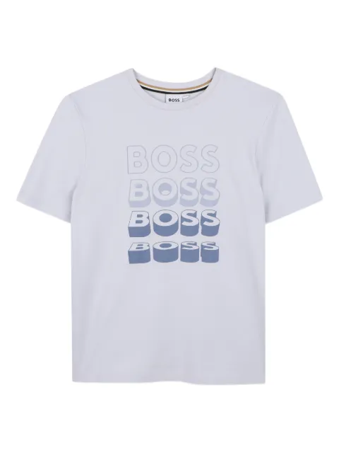 BOSS Kidswear kortærmet T-shirt med logotryk