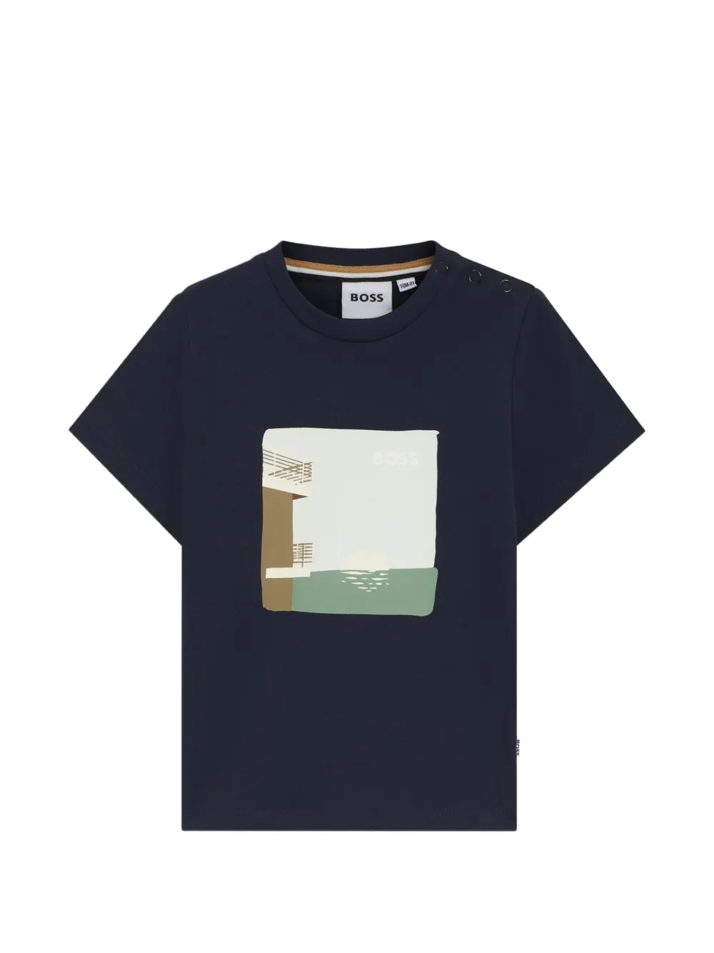 BOSS Kidswear T-shirt con grafica - Blu