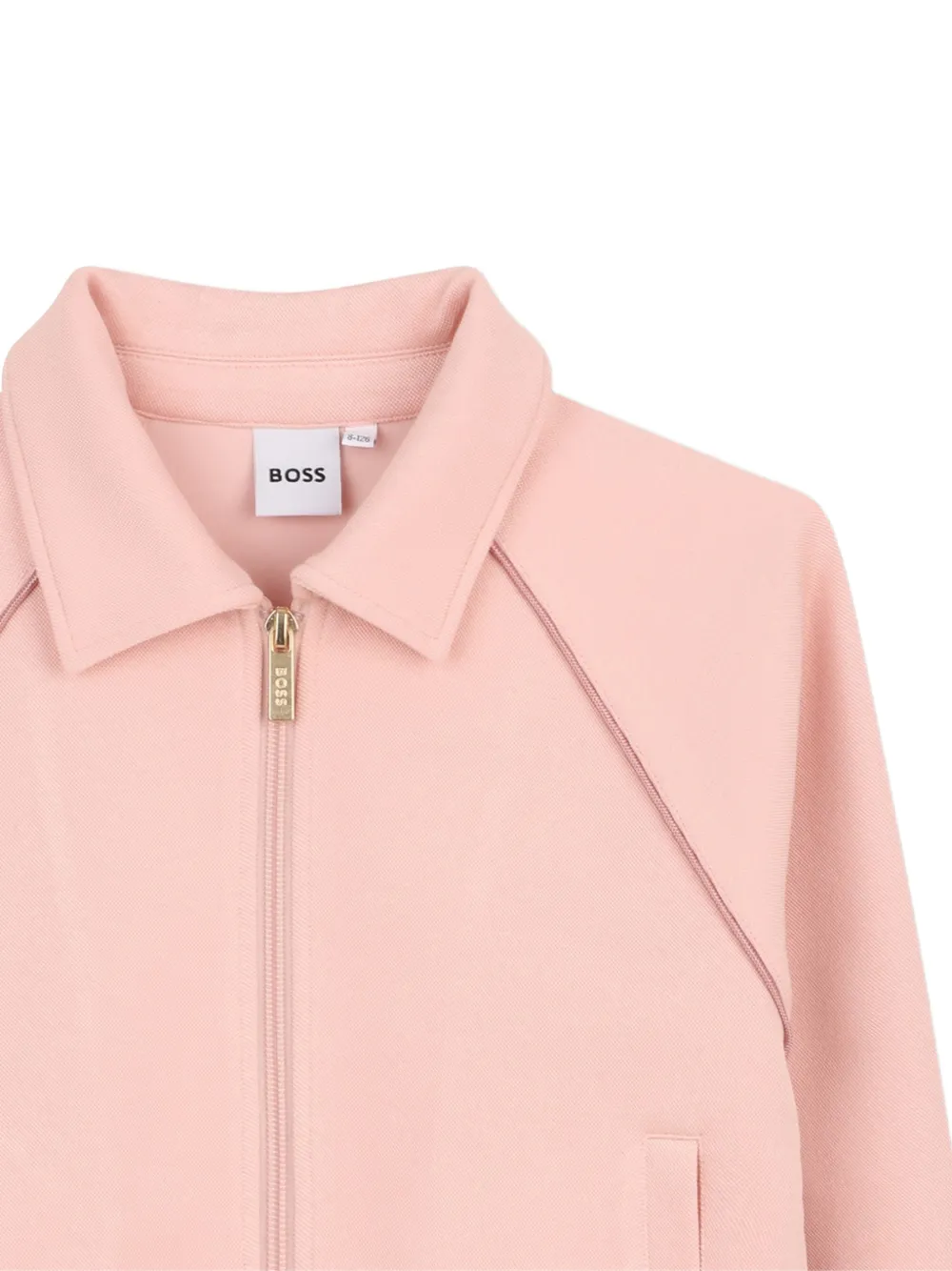  Boss Kidswear Zip-up Sweatshirt - Pink 