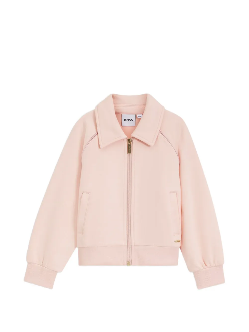 BOSS Kidswear Sweater met rits Roze