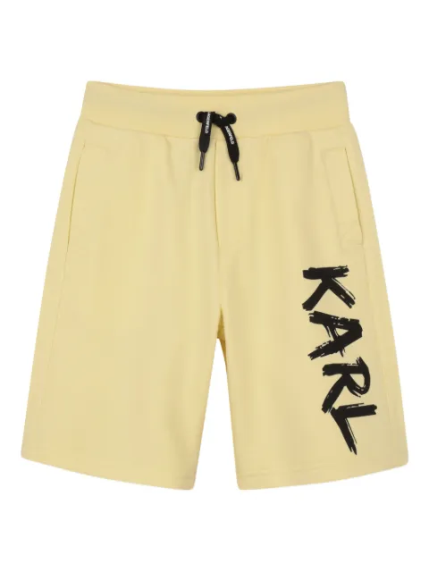 Karl Lagerfeld Kids bermudas con logo estampado