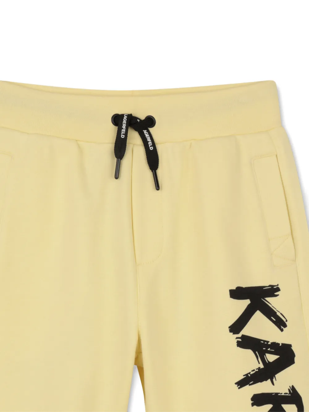 Karl Lagerfeld Kids Bermuda shorts met logoprint Geel