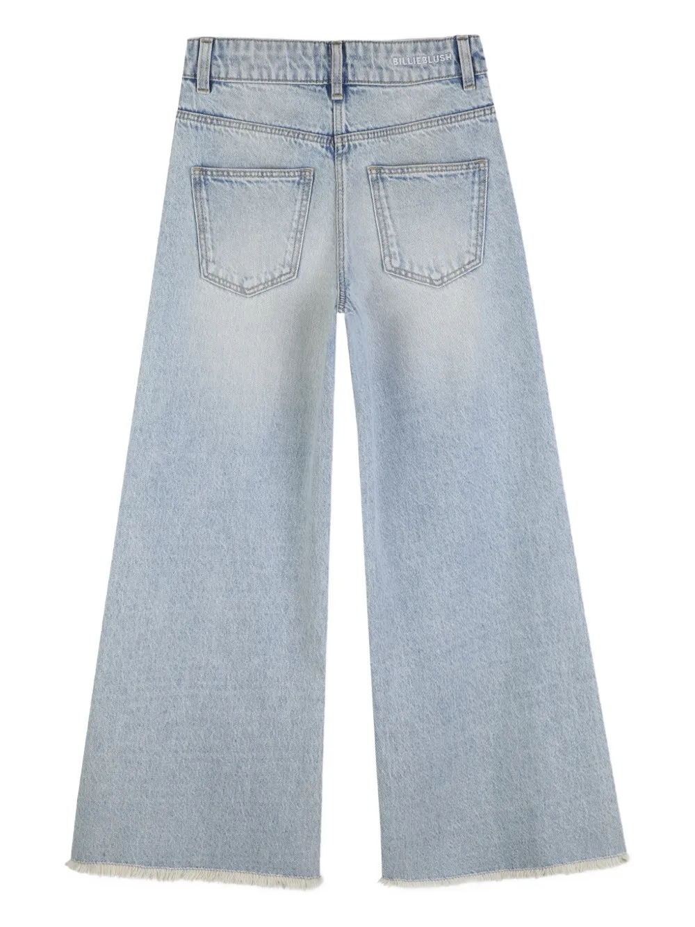 Billieblush Spijkerbroek met wijde pijpen en franje Blauw