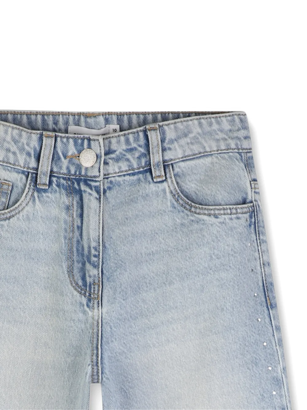 Billieblush Spijkerbroek met wijde pijpen en franje Blauw