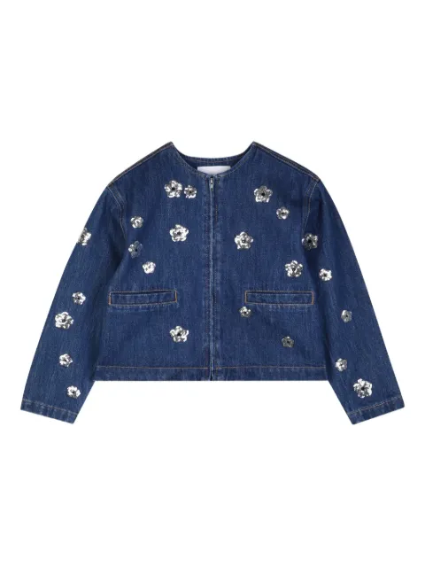 Marc Jacobs Kids flower-motif denim jacket