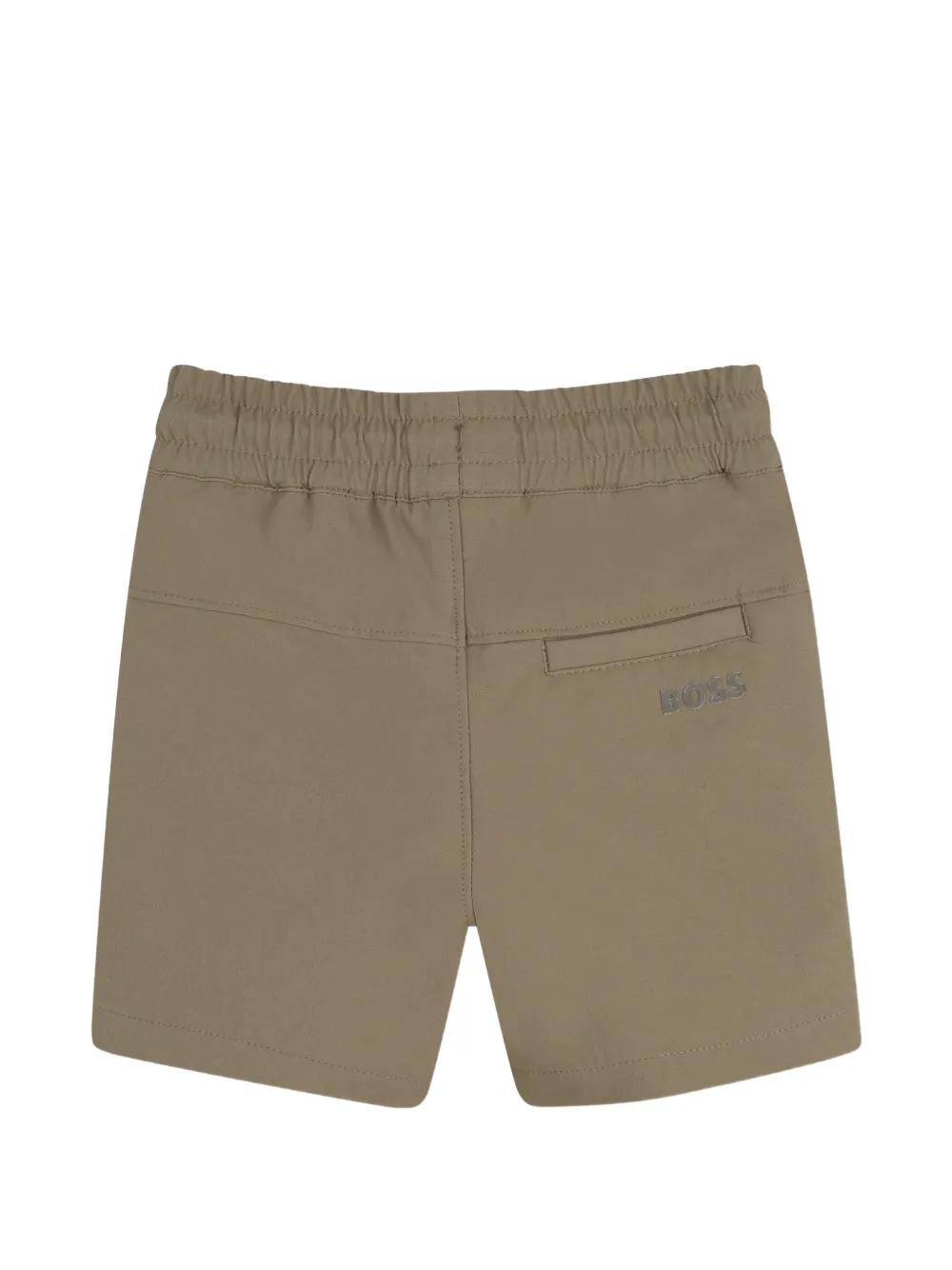 BOSS Kidswear Shorts met trekkoord Beige