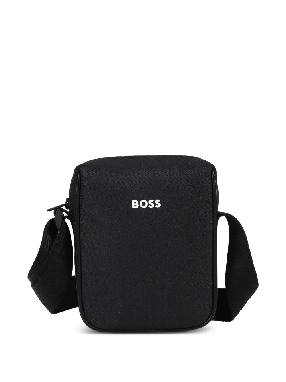 BOSS Kidswear Borsa a tracolla con finitura in rilievo - Nero