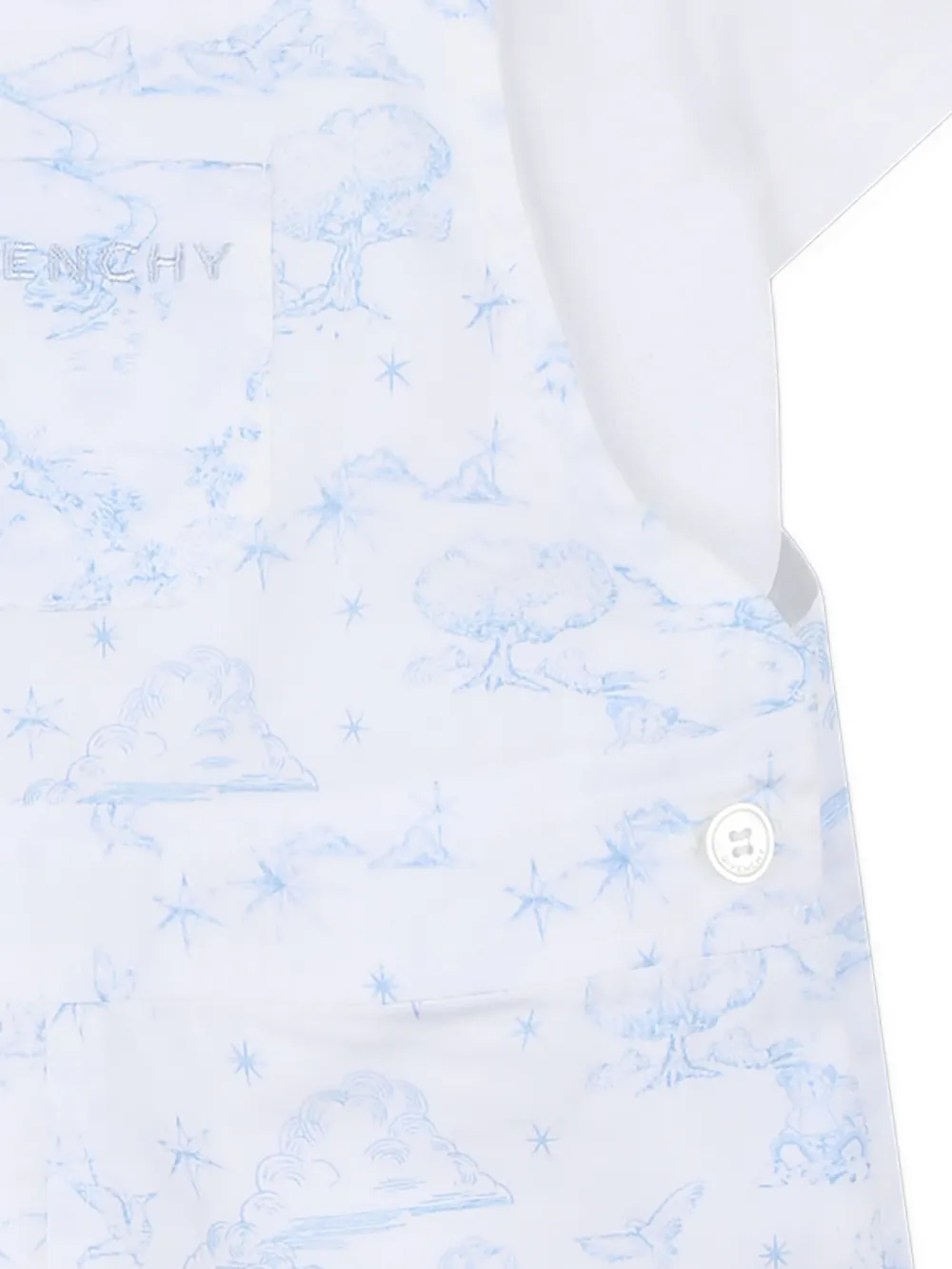 Printed Overalls T-Shirt Set