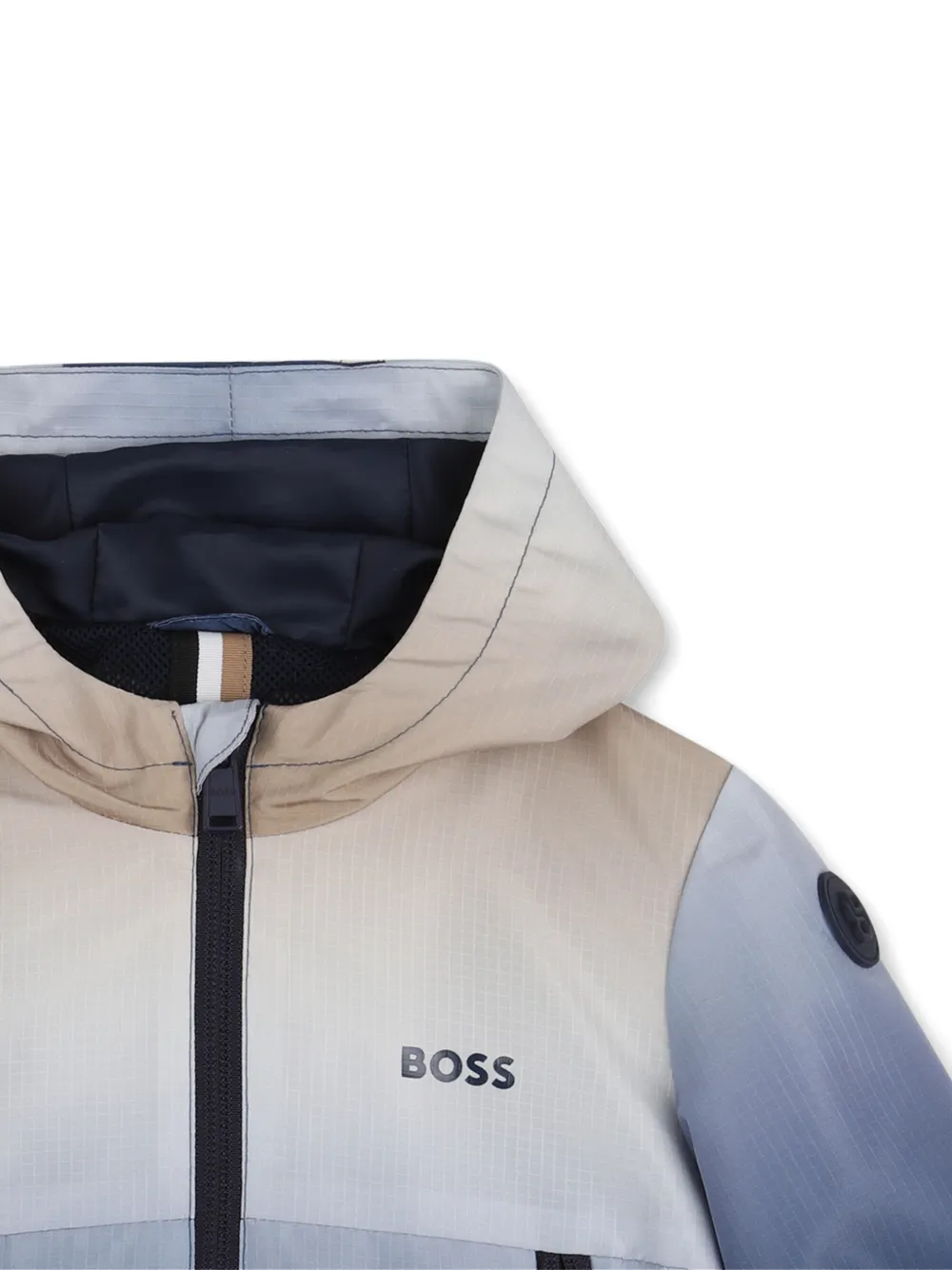 BOSS Kidswear Jas met capuchon Blauw