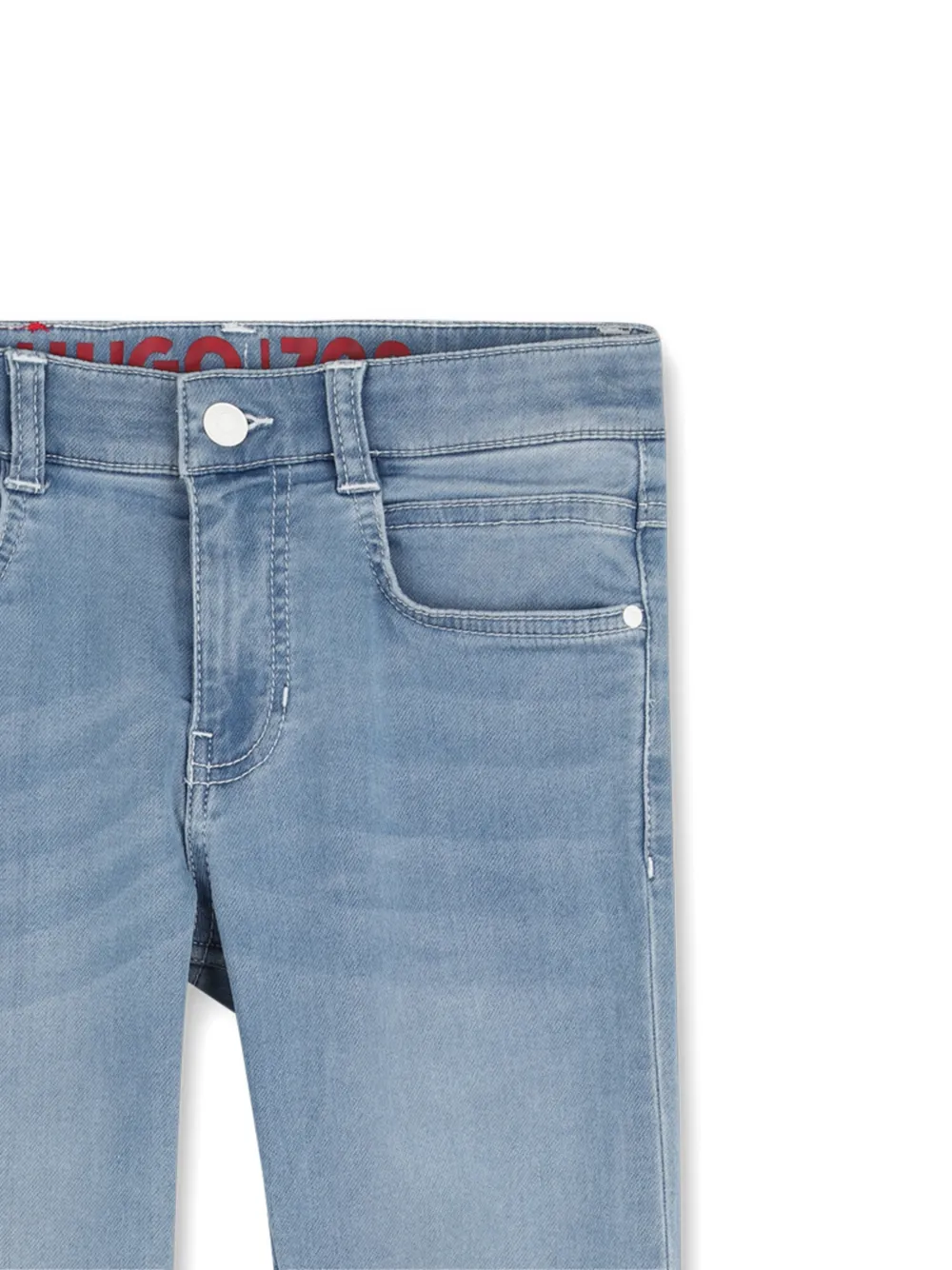 HUGO KIDS Straight broek met manchetten Blauw