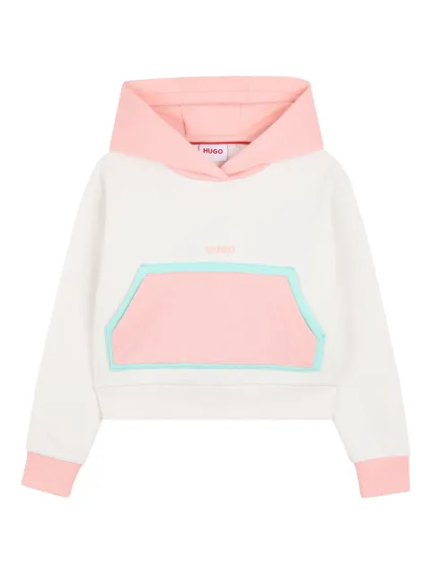 HUGO KIDS colour-block hoodie