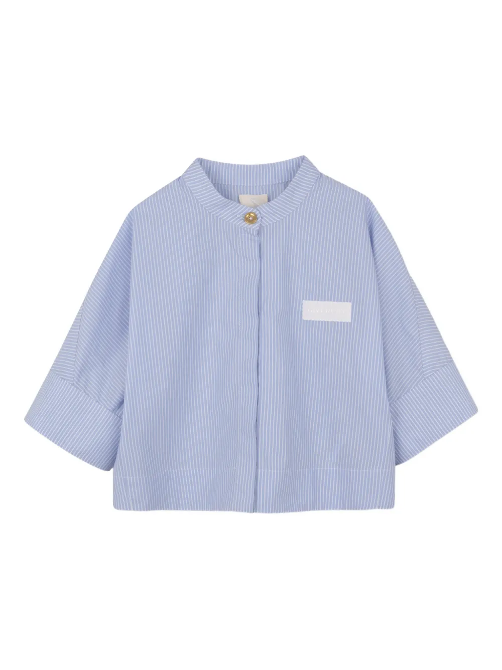 Givenchy Kids Gestreepte shorts set Blauw