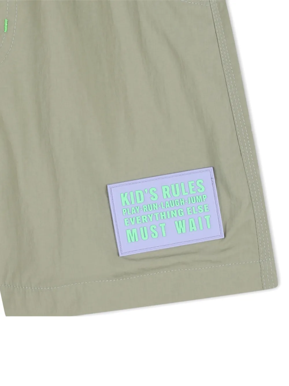  Billieblush Patch-detail Bermuda Shorts - Green 