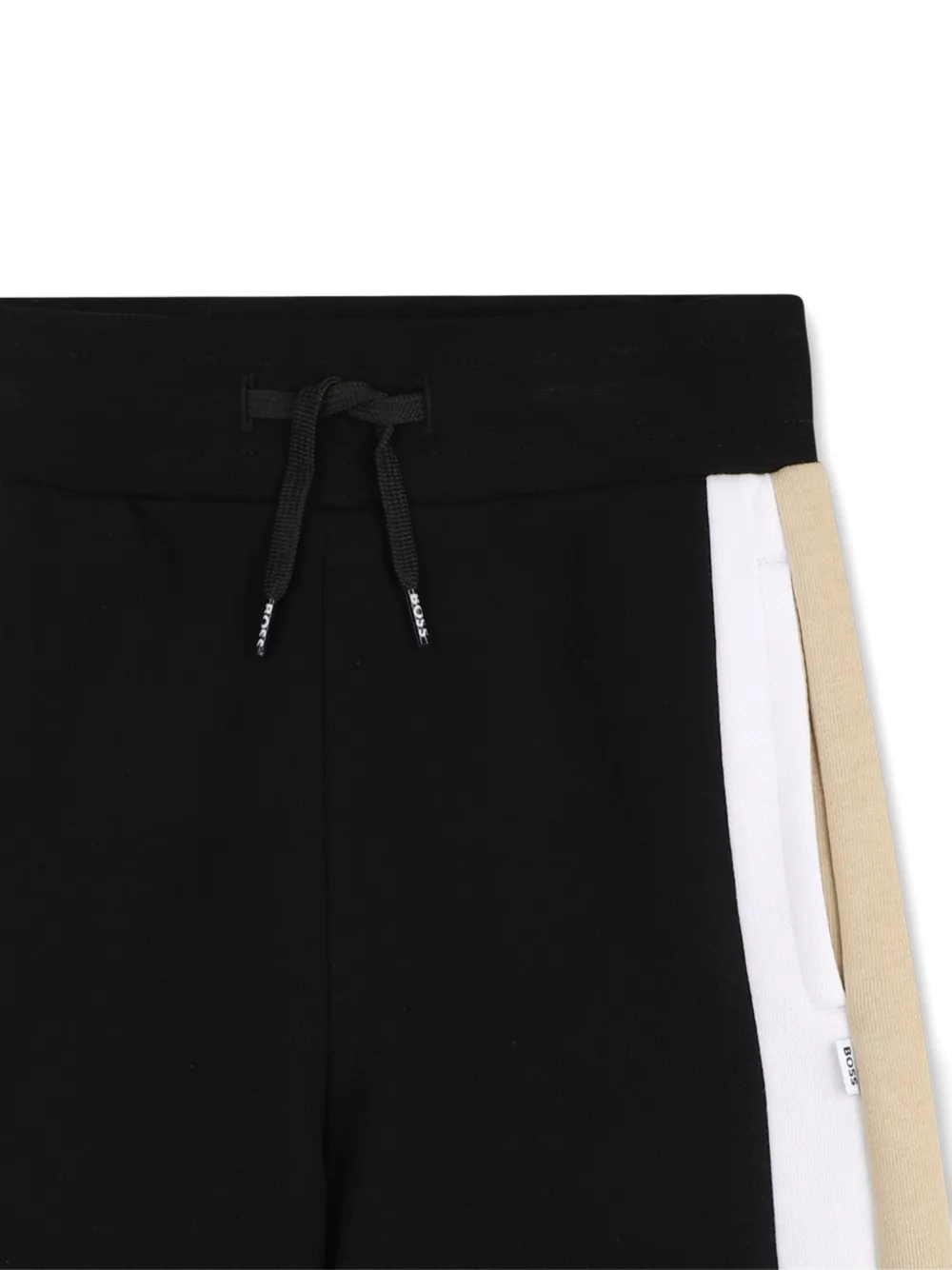 BOSS Kidswear Shorts met logo-label Zwart