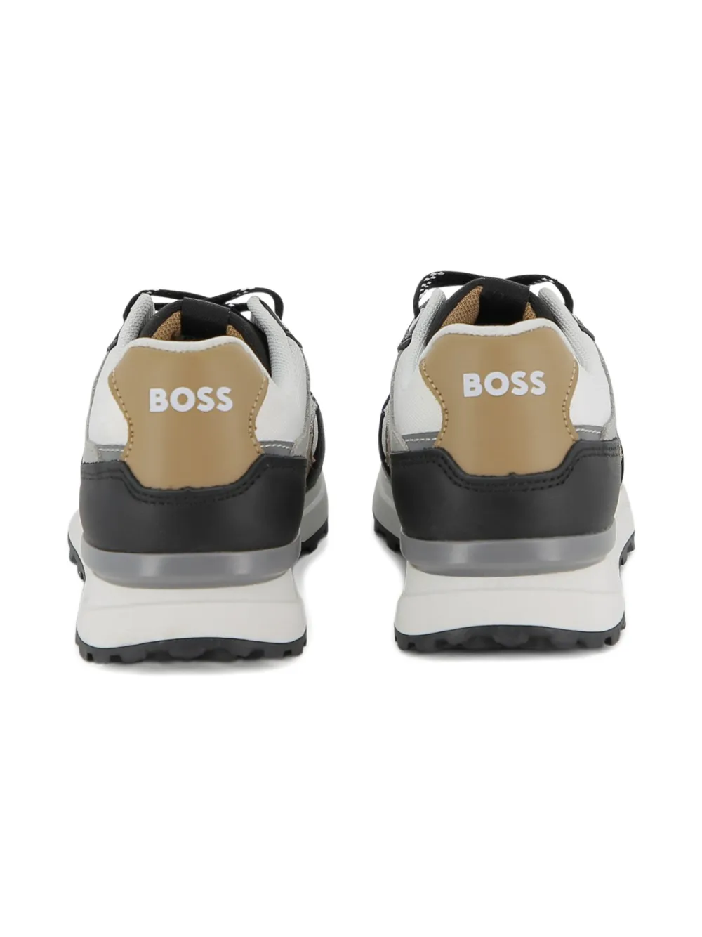 BOSS Kidswear Sneakers met logodetail Wit