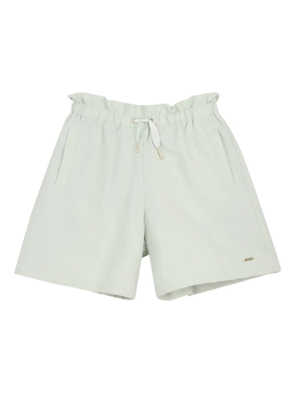 BOSS Kidswear Shorts con coulisse e logo - Verde