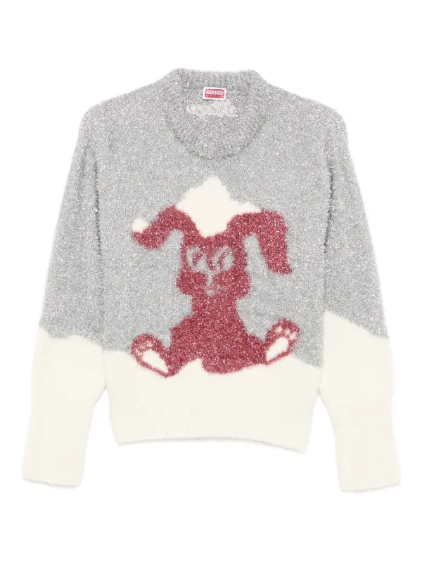 Kenzo インターシャ セーター | グレー | FARFETCH JP