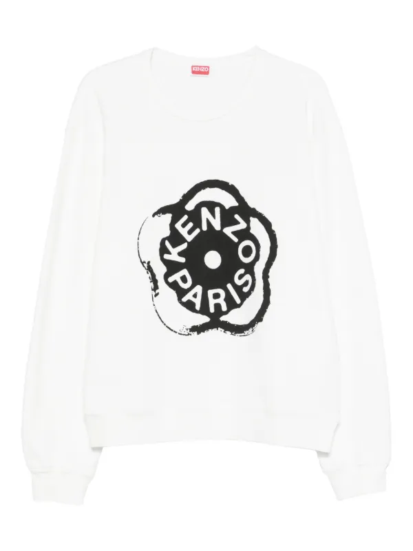Kenzo フローラルロゴ スウェットシャツ | ホワイト | FARFETCH JP