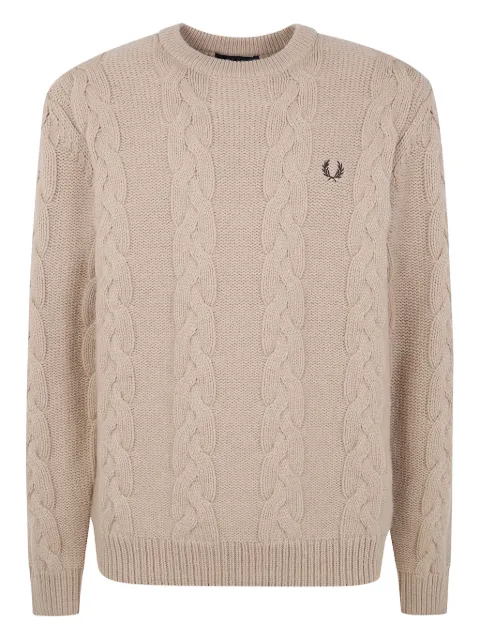 Fred Perry kabelstickad tröja