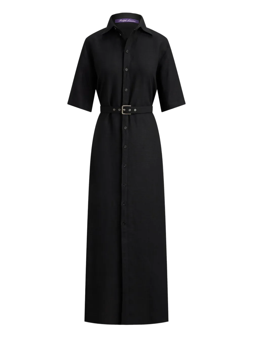 Ralph Lauren Collection Chemisier lungo Carol con fibbia - Nero