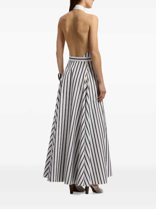 Ralph Lauren Women's Eldred Striped Cotton Day Dress