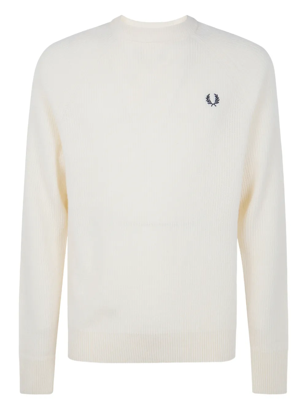 Fred Perry logo-embroidered crew-neck sweater - Toni neutri