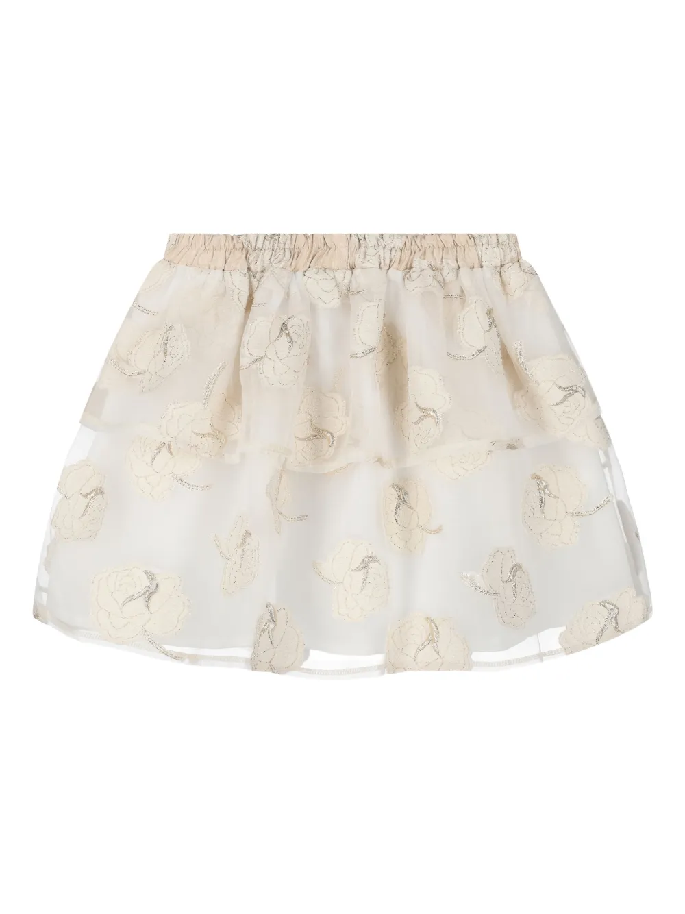 MAMA LUMA KIDS Rok set met rozen Beige