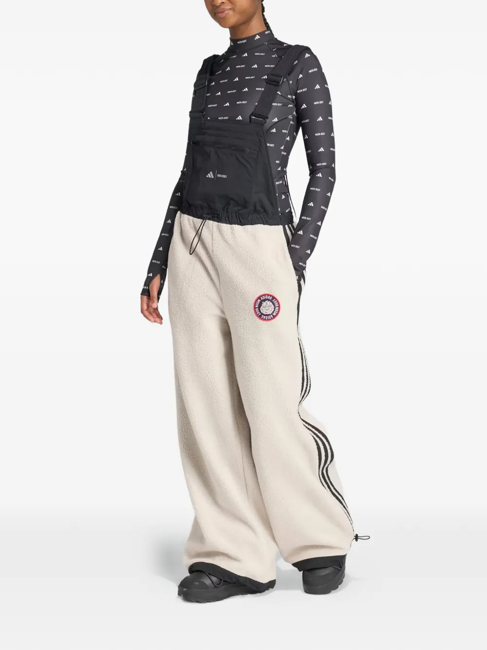 Adidas x Moon Boot bib trousers - Beige