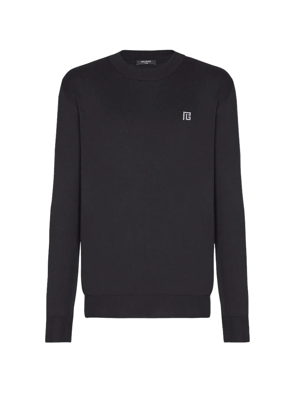 Balmain logo-detail long-sleeve T-shirt - Nero