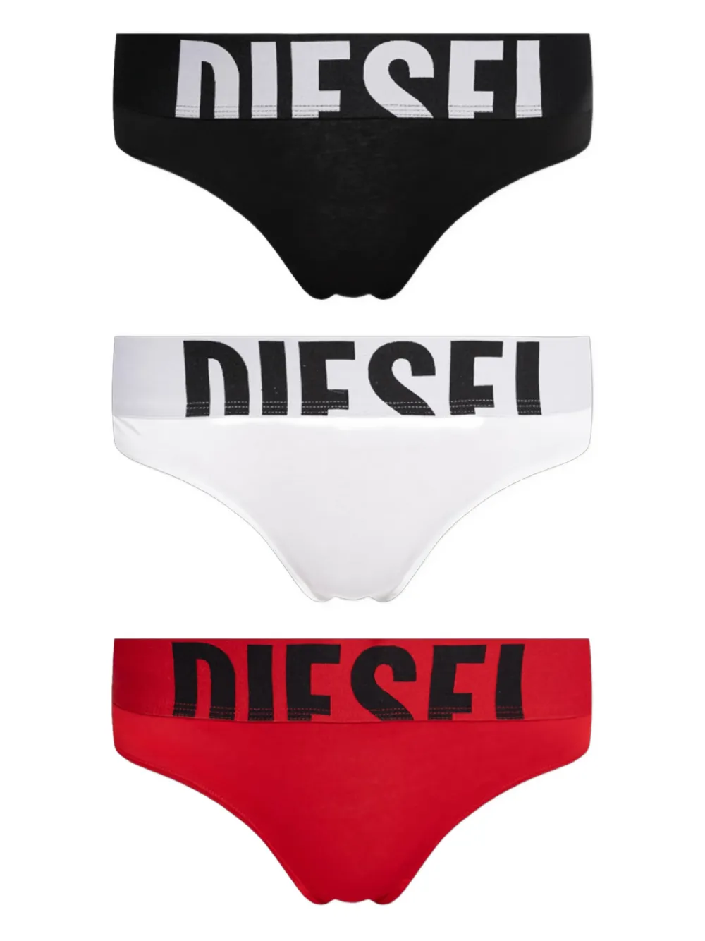 Diesel UFST-Stars thong (pack of three) - Rosso