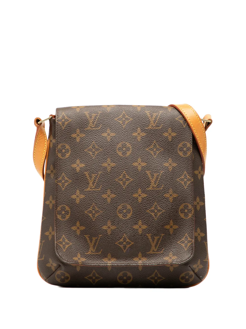 Pre-owned Louis Vuitton 1999 Monogram Musette Salsa Short Strap Shoulder Bag In Brown