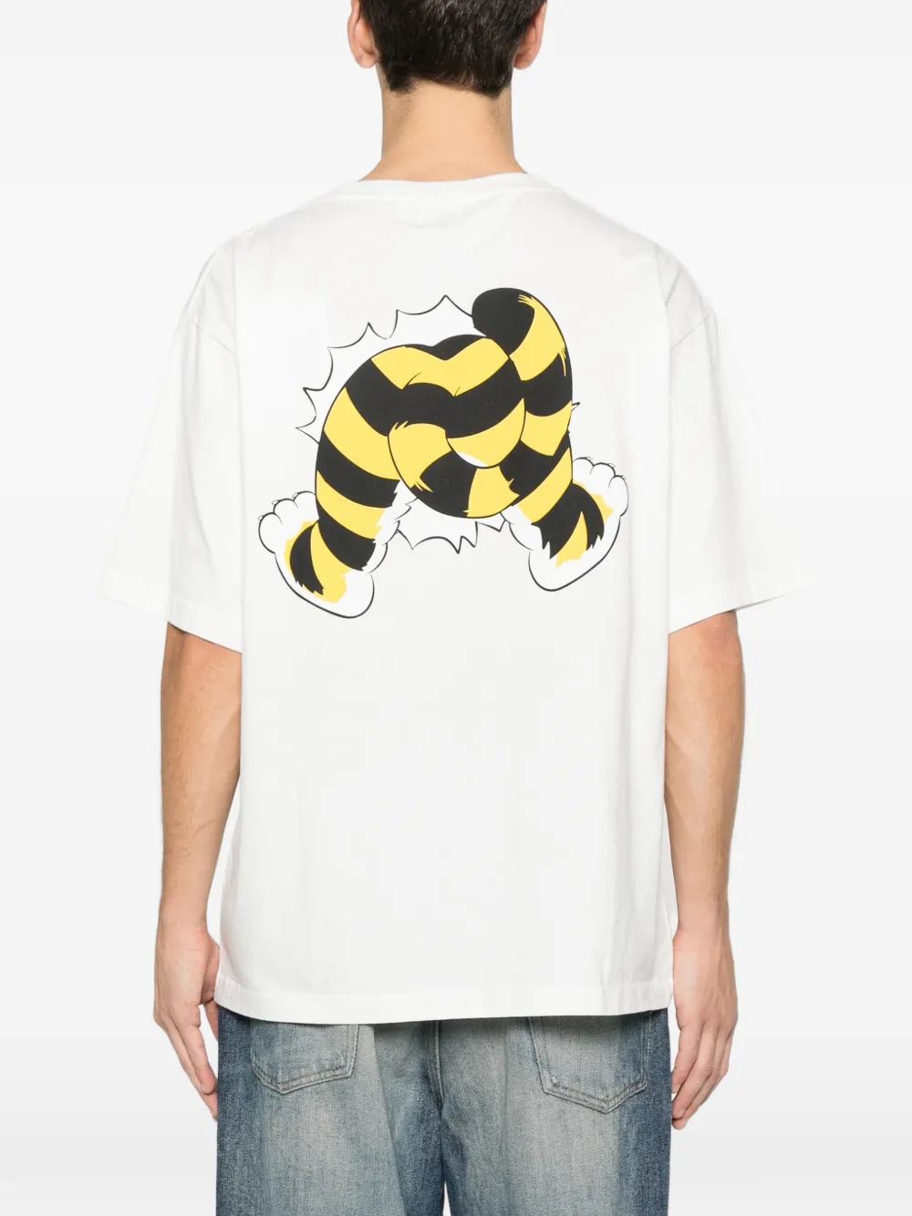 Kenzo T-shirt met tijgerprint Wit