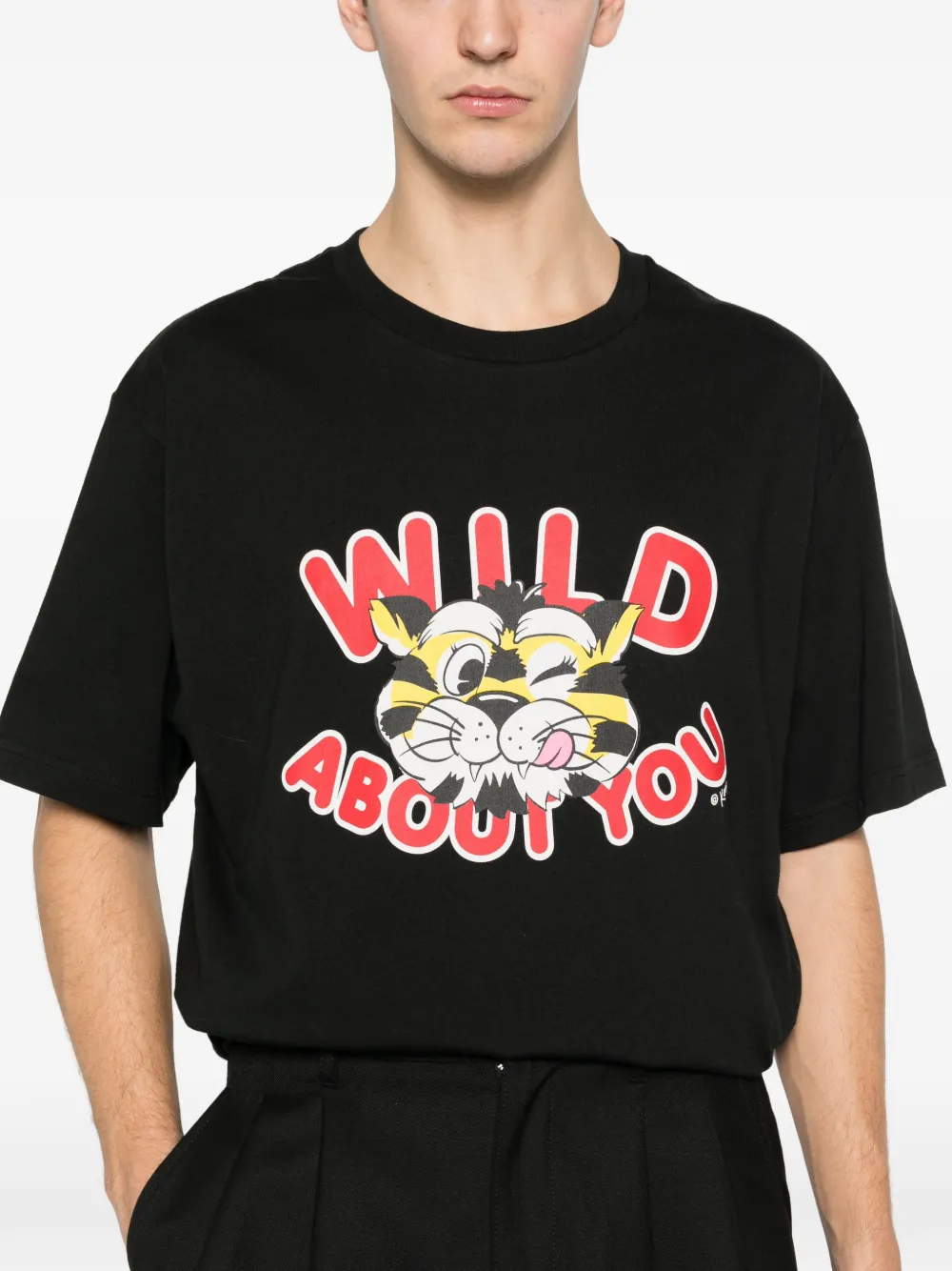 Kenzo T-shirt met print Zwart