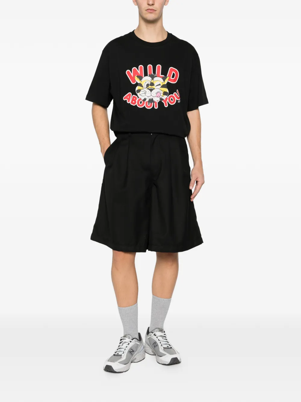 Kenzo cartoon-print T-shirt - Zwart