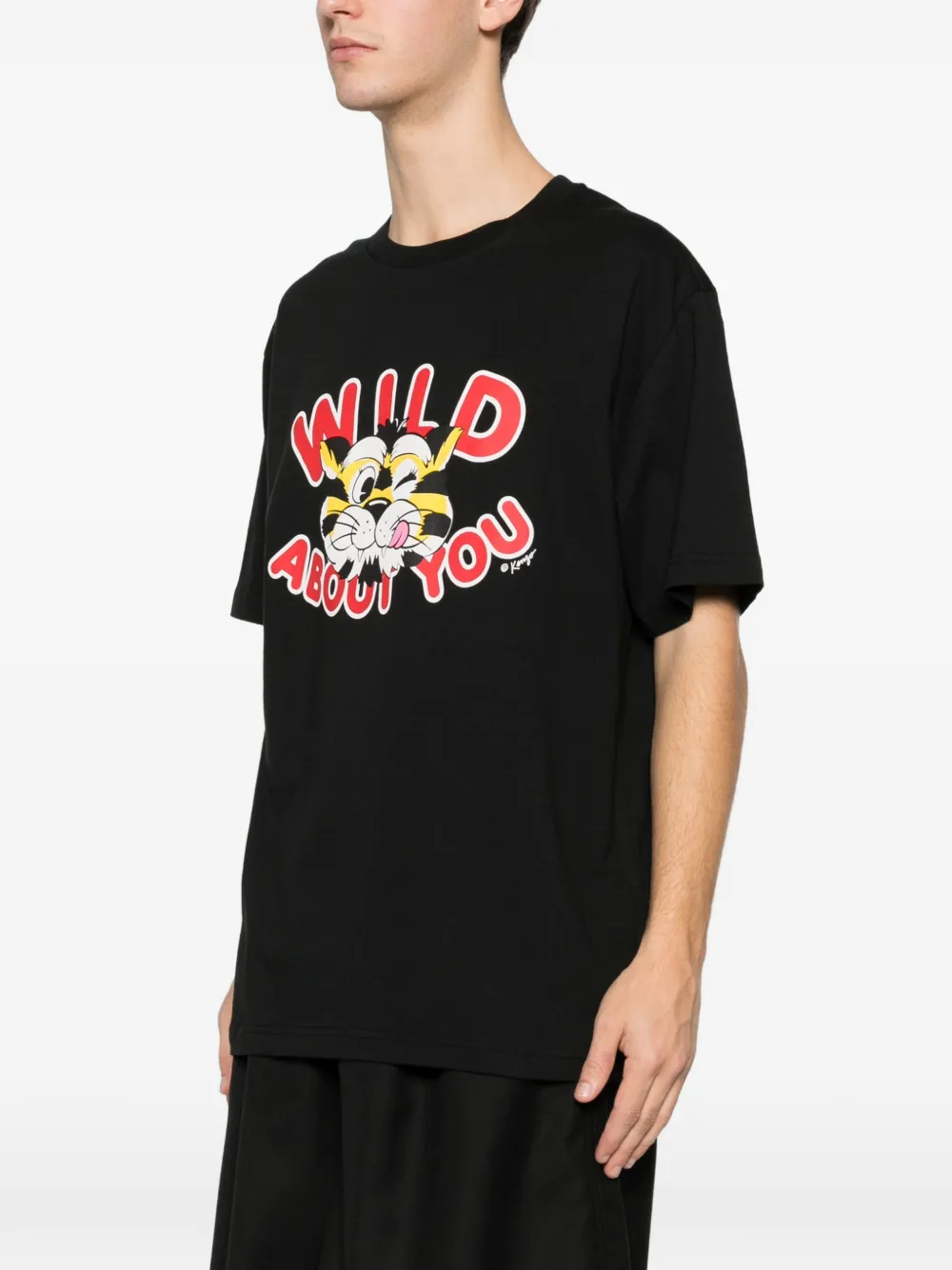 Kenzo T-shirt met print Zwart