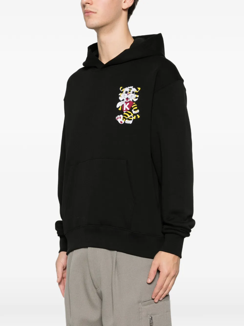 Kenzo Hoodie met grafische print Zwart
