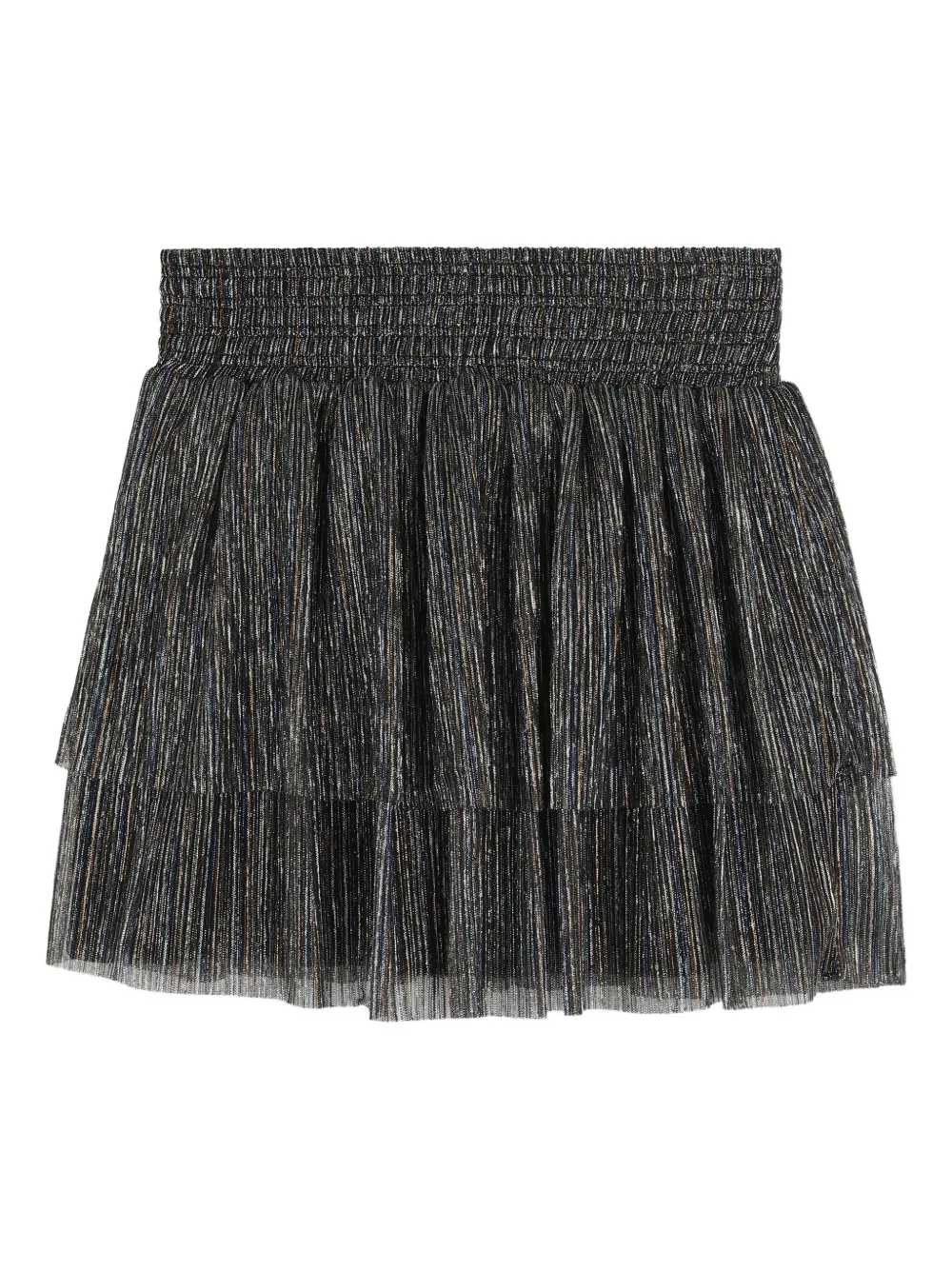  Zadig & Voltaire Kids Tiered Shirred Skirt - Grey 