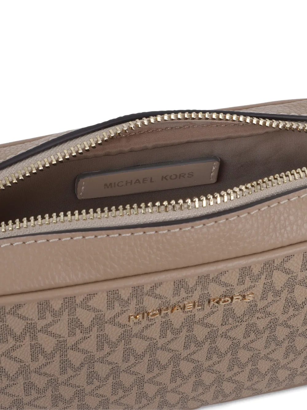  Michael Kors Kids Monogram-pattern Shoulder Bag - Neutrals 