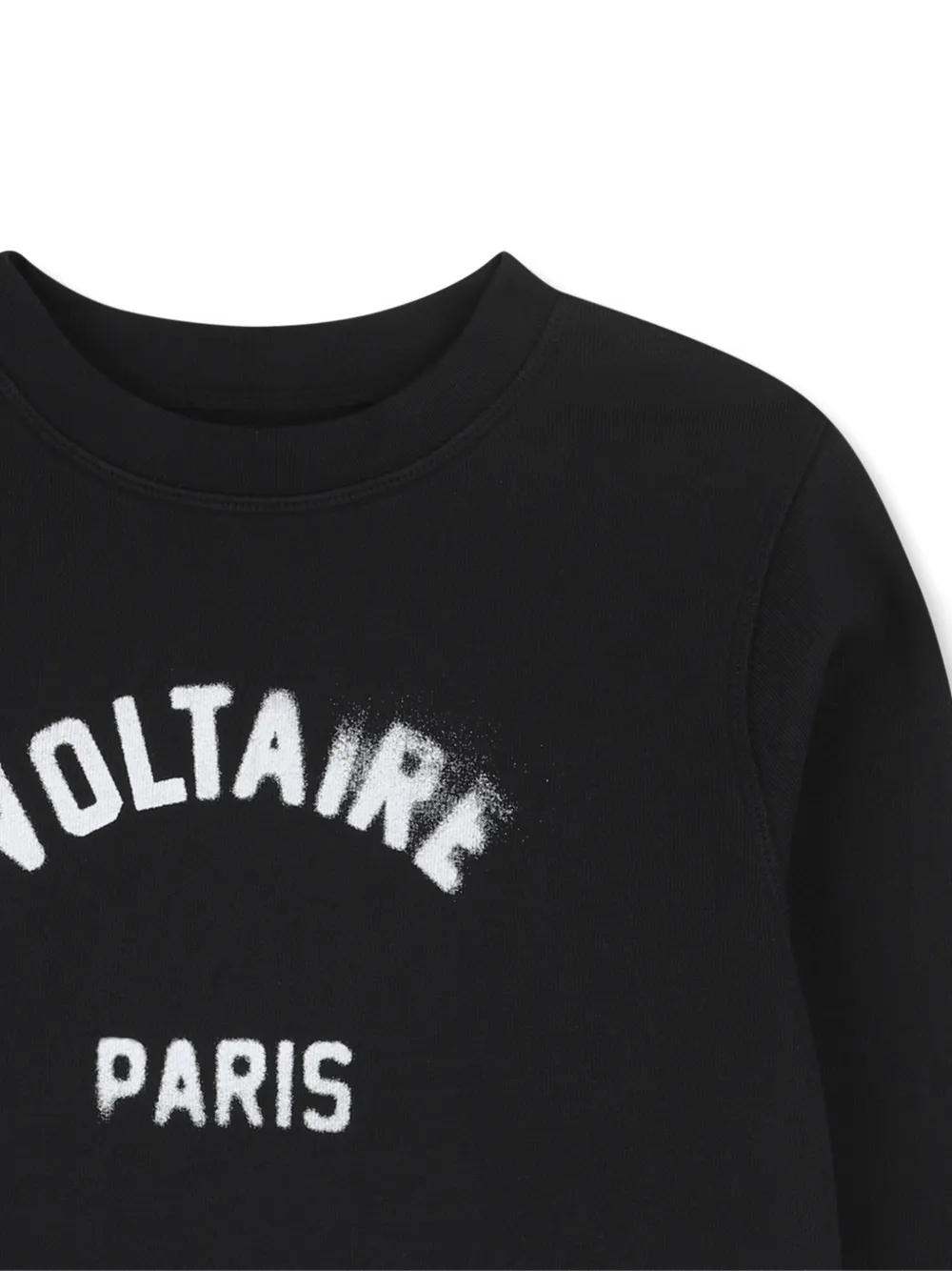 Zadig & Voltaire Kids Sweater met ronde hals Zwart