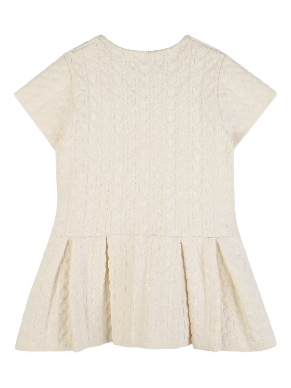  Michael Kors Kids Cable-knit Buttoned Dress - Neutrals 