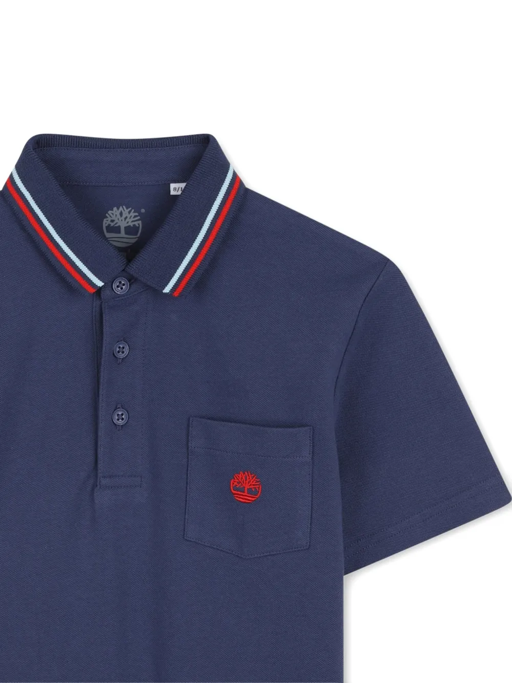 Timberland Kids Gestreept poloshirt Blauw