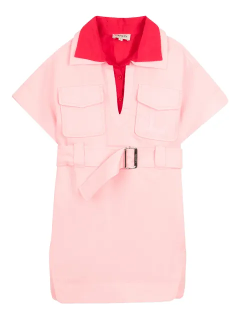 Lanvin Enfant belted pocket dress