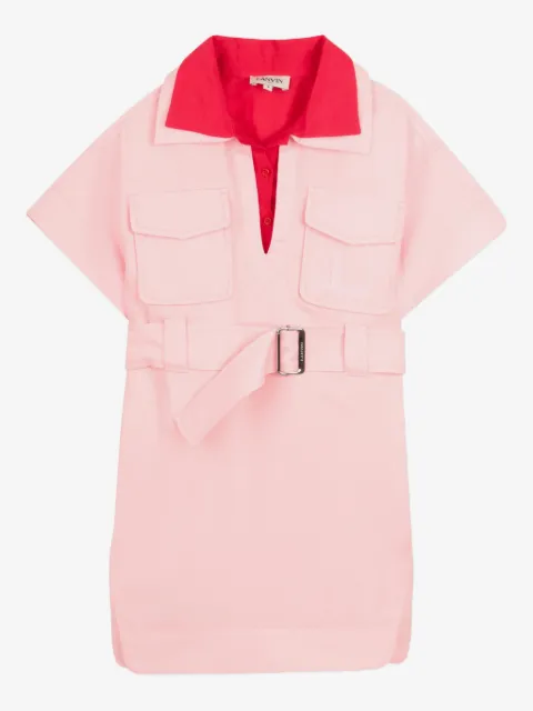 Lanvin Enfant belted pocket dress